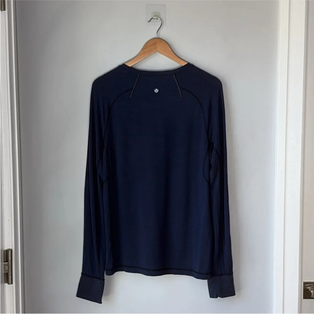 Lululemon Mens Blue Long Sleeve Shirt - Picture 2 of 7